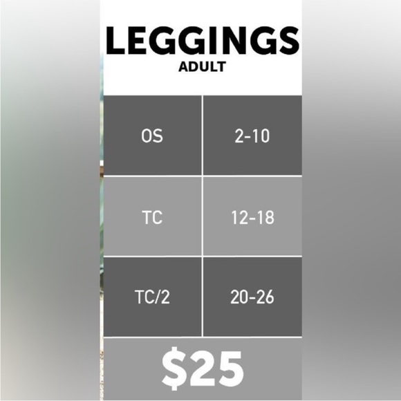 LuLaRoe Leggings bundle of five pairs - Picture 6 of 6